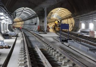 Thessaloniki Metro: Video with the trial train run