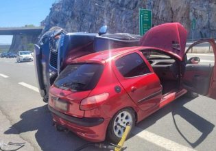 Καραμπόλα τριών οχημάτων στη Χαλκίδα – Ένας τραυματίας