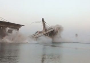 Κρεμαστή γέφυρα κατέρρευσε δύο φορές μέσα σε έναν χρόνο στην Ινδία