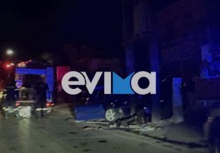 Τραγωδία στην Εύβοια: Νεκρός 22χρονος οδηγός αυτοκινήτου που καρφώθηκε σε κολόνα