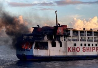Φωτιά σε πλοίο στις Φιλιππίνες: Η ακτοφυλακή διέσωσε όλους τους επιβαίνοντες