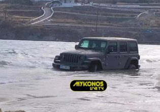 Απίστευτο περιστατικό στη Μύκονο: Βούτηξαν… στη θάλασσα με νοικιασμένο τζιπ 80.000 ευρώ