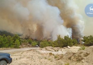 Φωτιά στην Ρόδο: Δύο αεροσκάφη Canadair κατευθύνονται από την Αθήνα – Εντολή εκκένωσης τεσσάρων χωριών