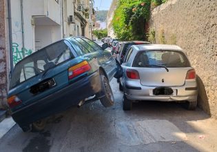 Απίστευτο ατύχημα στο Ρέθυμνο: Οδηγός «καβάλησε» με το όχημα του άλλο αυτοκίνητο