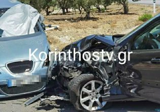 Σοβαρό τροχαίο στην Κορινθία – Πέντε τραυματίες μετά από σύγκρουση αυτοκινήτων