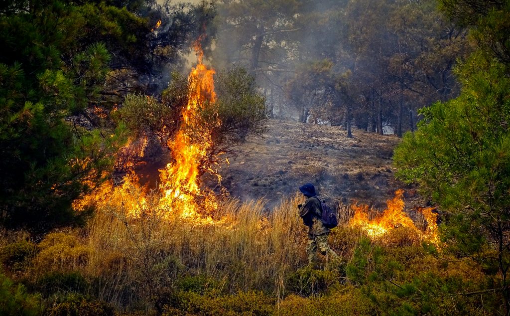 Φωτιά: Ακραίος κίνδυνος πυρκαγιάς για Ρόδο και Κρήτη την Τρίτη - Στο «κόκκινο» 9 περιφέρειες