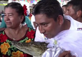 Μεξικό: Δήμαρχος παντρεύτηκε κροκόδειλο – Τι συμβολίζει το έθιμο