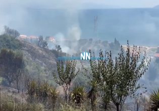 Φωτιά στην Ναύπακτο: Πυρκαγιά σε κατοικημένη περιοχή