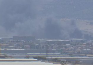 Φωτιά: Nέα πυρκαγιά σε βιομηχανική περιοχή του Ασπροπύργου