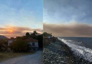 Φωτιά στην Αλεξανδρούπολη: Ορατοί σε Ξάνθη, Κομοτηνή και Σαμοθράκη οι καπνοί