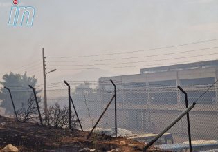 Φωτιές: Στο στρατόπεδο Καποτά οι φλόγες