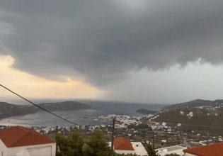 Κακοκαιρία Daniel: Τεράστιο shelf cloud πάνω από τη Σέριφο