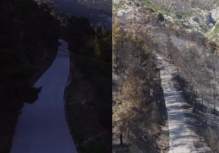Φωτιά στη Φυλή: Το πριν και το μετά την καταστροφή – Αποκαΐδια οι εκτάσεις πρασίνου