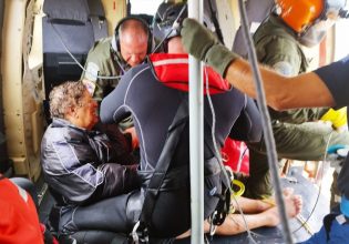 Κακοκαιρία Daniel: Με ελικόπτερα απεγκλωβίζουν τους πολίτες στις πλημμυρισμένες περιοχές