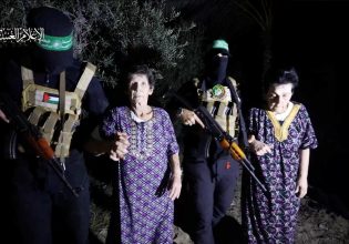 Πόλεμος Ισραήλ – Χαμάς: Η στιγμή της απελευθέρωσης των δύο Ισραηλινών γυναικών