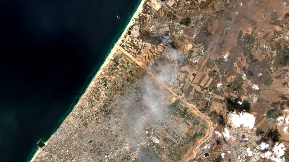 Ισραήλ: Ευρωπαϊκός δορυφόρος κατέγραψε τις επιθέσεις της Χαμάς (εικόνες)