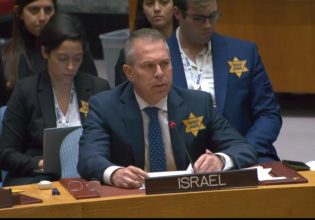 ΟΗΕ: Ο πρεσβευτής του Ισραήλ φόρεσε το κίτρινο αστέρι – «Θα το φοράμε μέχρι να ξυπνήσετε»
