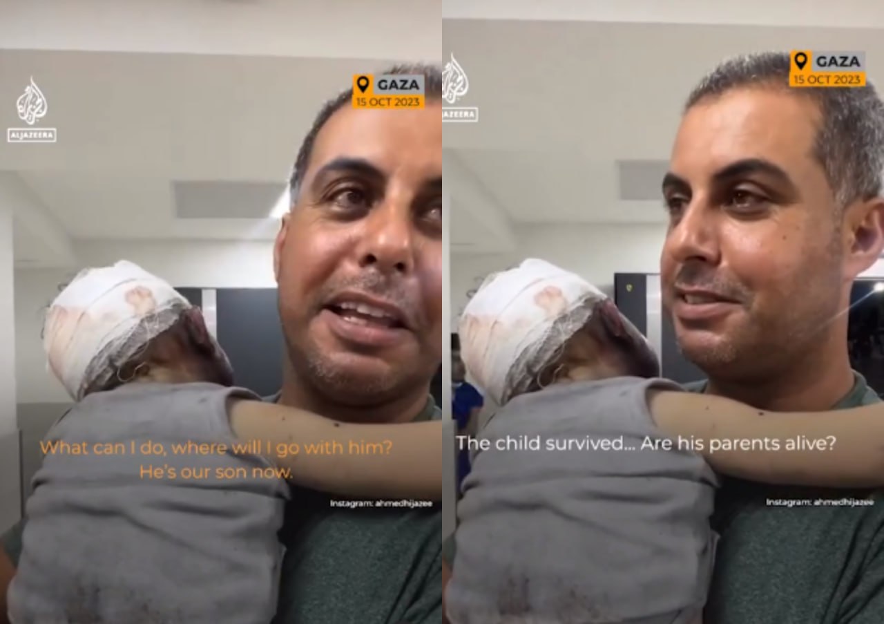Πόλεμος Ισραήλ - Χαμάς: Παλαιστίνιος φροντίζει ορφανό μωρό – «Είναι γιος μας τώρα»