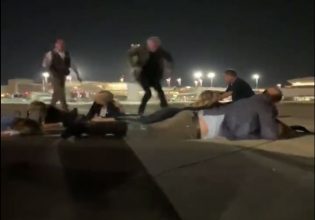 Ισραήλ: Συναγερμός στο αεροπλάνο του Ολαφ Σολτς – Βγήκαν και ξάπλωσαν στο έδαφος
