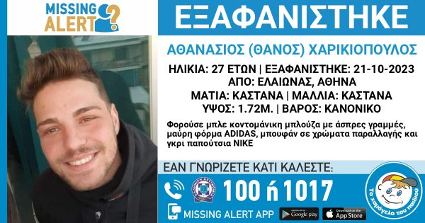 Θρίλερ για την εξαφάνιση 27χρονου από τον Ελαιώνα – Η έκκληση της μητέρας