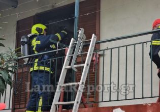 Φωτιά σε σπίτι στη Λαμία: Διασωληνώθηκε ο ιδιοκτήτης – Είχε εγκλωβιστεί μέσα