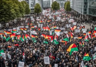 Γερμανία: Προσαγωγές σε διαδήλωση υπέρ των Παλαιστινίων στη Φρανκφούρτη