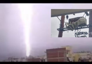 Καλαμάτα: Κεραυνός διαλύει μετασχηματιστή δίπλα σε νηπιαγωγείο – Δείτε βίντεο