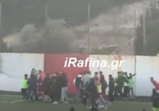 Απίστευτο ξύλο σε αγώνα της Γ’ Εθνικής – Τραυματίστηκαν δύο ποδοσφαιριστές (vid)