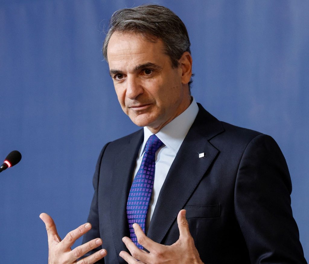 Greek PM Kyriakos Mitsotakis at the World Economic Forum in Davos