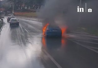 Φωτιά σε Ι.Χ στην Αθηνών-Κορίνθου – Διακοπή κυκλοφορίας