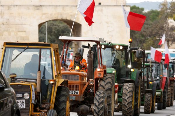 Οι αγρότες της Μάλτας διαμαρτυρήθηκαν για πρώτη φορά μετά το 1982