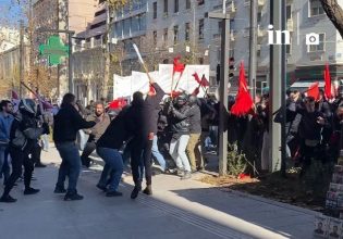 Ένταση στα Προπύλαια λίγο πριν την έναρξη του πανεκπαιδευτικού συλλαλητηρίου