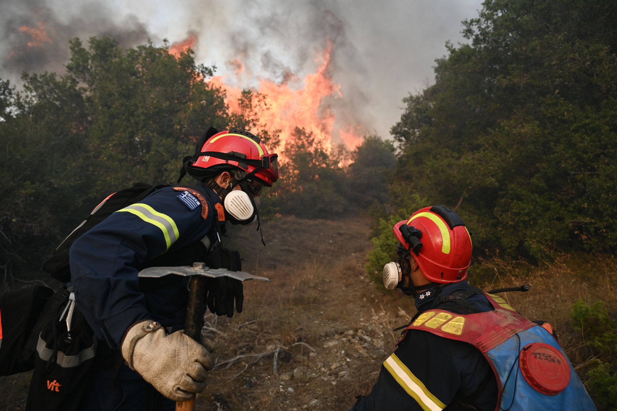 Φωτιά σε Τζουμέρκα και Πιερία - Επιχειρούν εναέρια