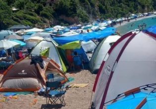 Εύβοια – Παραλία Θαψά: Έπεσαν τα πρώτα πρόστιμα για το ελεύθερο κάμπινγκ