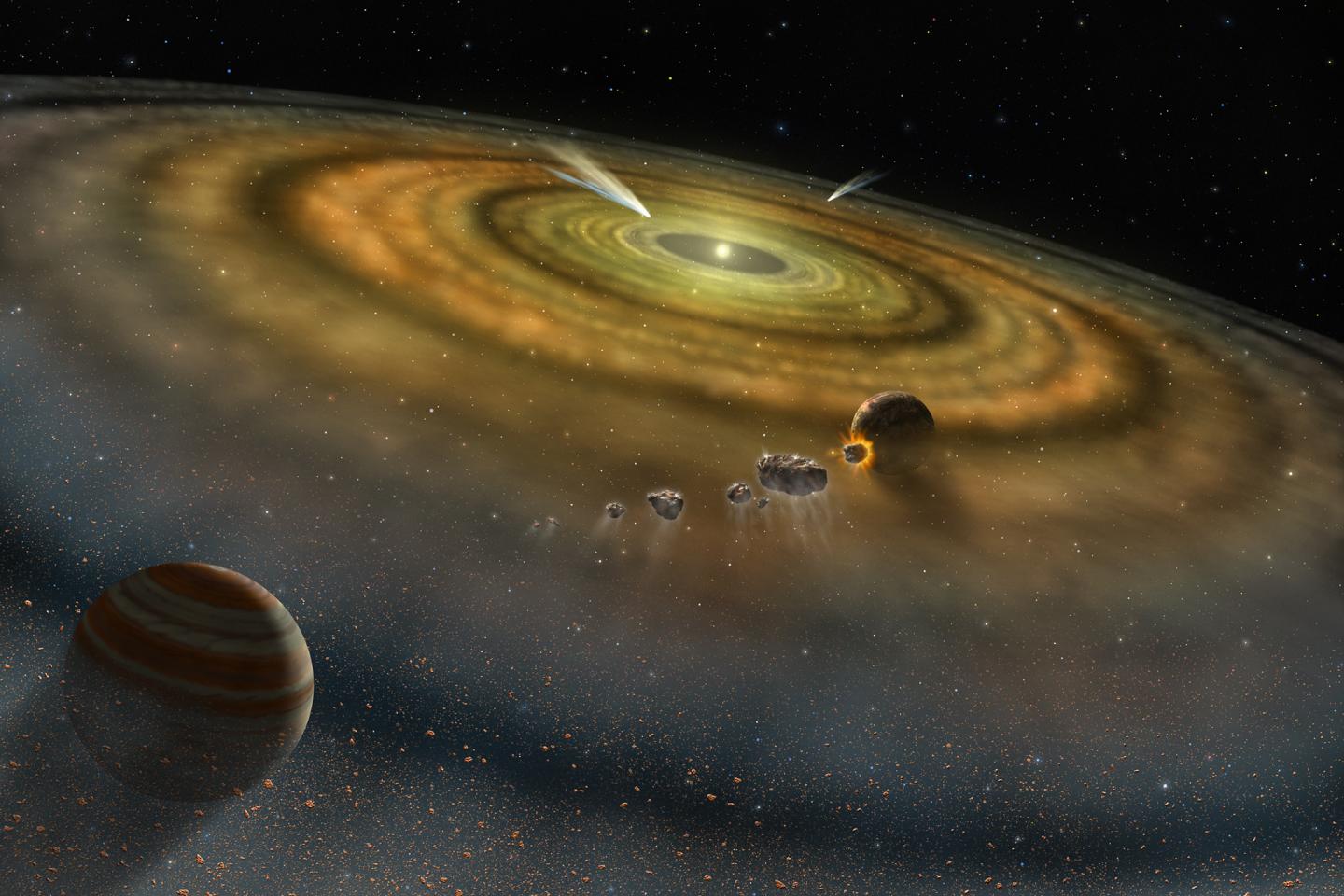 Γιγάντια σύγκρουση αστεροειδών καταγράφηκε σε μακρινό πλανητικό σύστημα