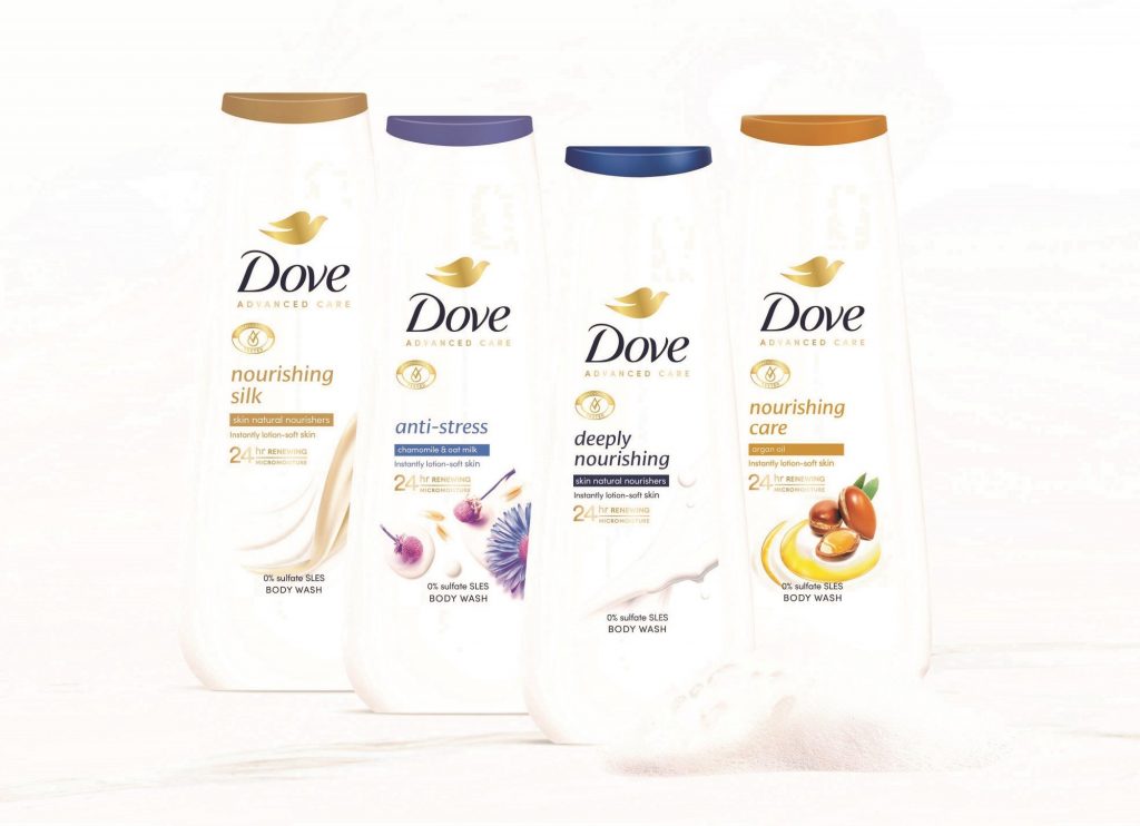 Νέα σειρά αφρόλουτρων Dove Advanced Care: 24ωρη αίσθηση ενυδάτωσης απευθείας από το ντους