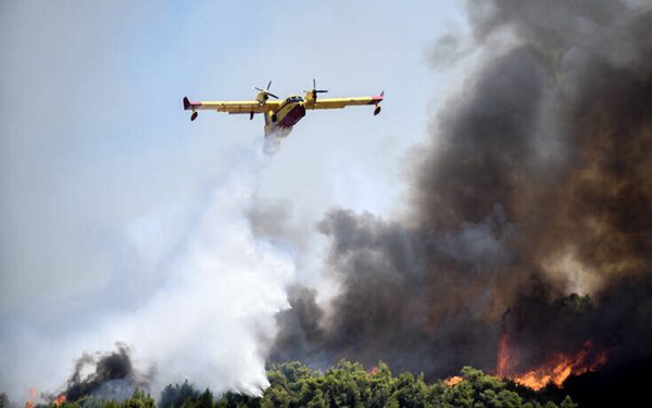 Φωτιά τώρα στην Καλαμάτα: Επιχειρούν τέσσερα αεροσκάφη – Δεν απειλούνται κατοικίες