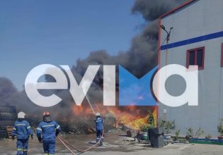 Φωτιά τώρα στη Ριτσώνα: Απειλούνται βιομηχανικές εγκαταστάσεις – Ισχυρές επίγειες και εναέριες δυνάμεις στο σημείο