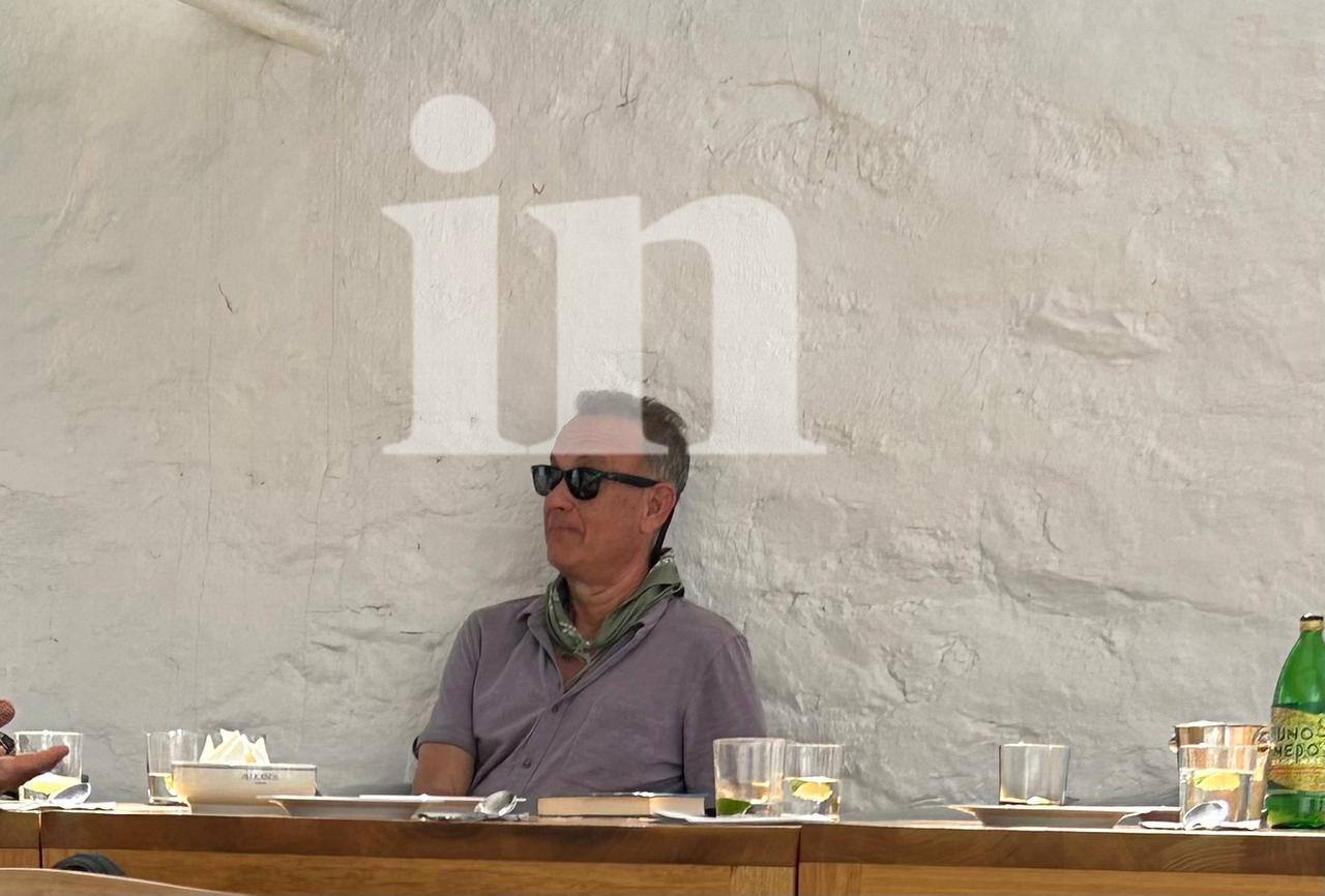 In.gr exclusive: Hanks couple dines in a local taverna; set to attend religious festival