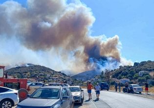 Φωτιά στην Εύβοια: Μπαράζ εκκενώσεων – Παρ’ ολίγον τραγωδία στην περιοχή των Πετριών