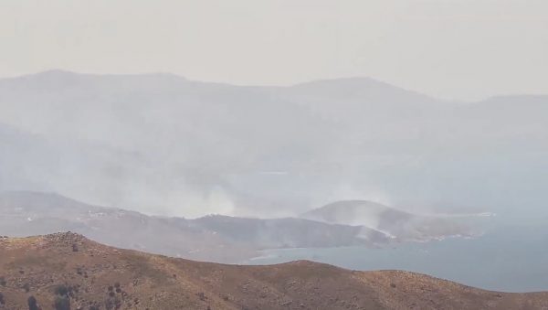 Φωτιά στη Χίο: Σηκώθηκαν εναέρια μέσα