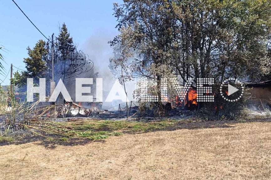 Πύργος: Φωτιά σε στάβλο στα Χανάκια - Σώθηκαν τα άλογα