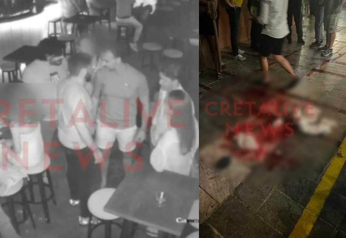 Άγριος ξυλοδαρμός τουρίστα στο Ηράκλειο: Βίντεο-ντοκουμέντο δείχνει πώς ξεκίνησε το επεισόδιο στο μπαρ
