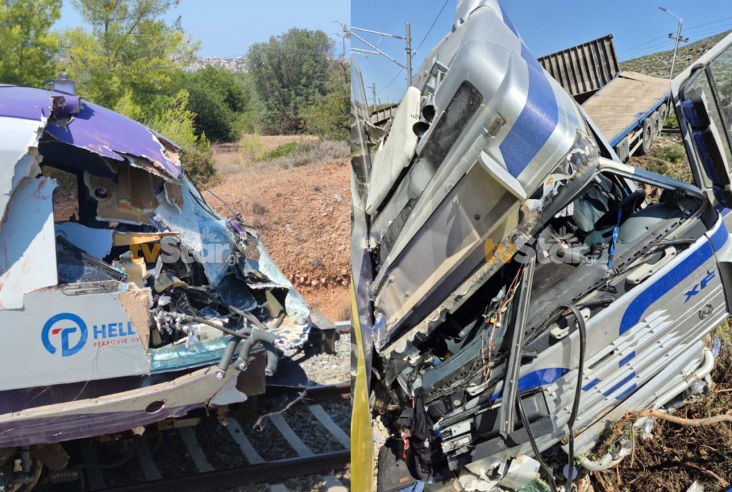 Αυλίδα: Σύγκρουση τρένου με φορτηγό, επιχείρηση απεγκλωβισμού 130 επιβατών – Δύο τραυματίες