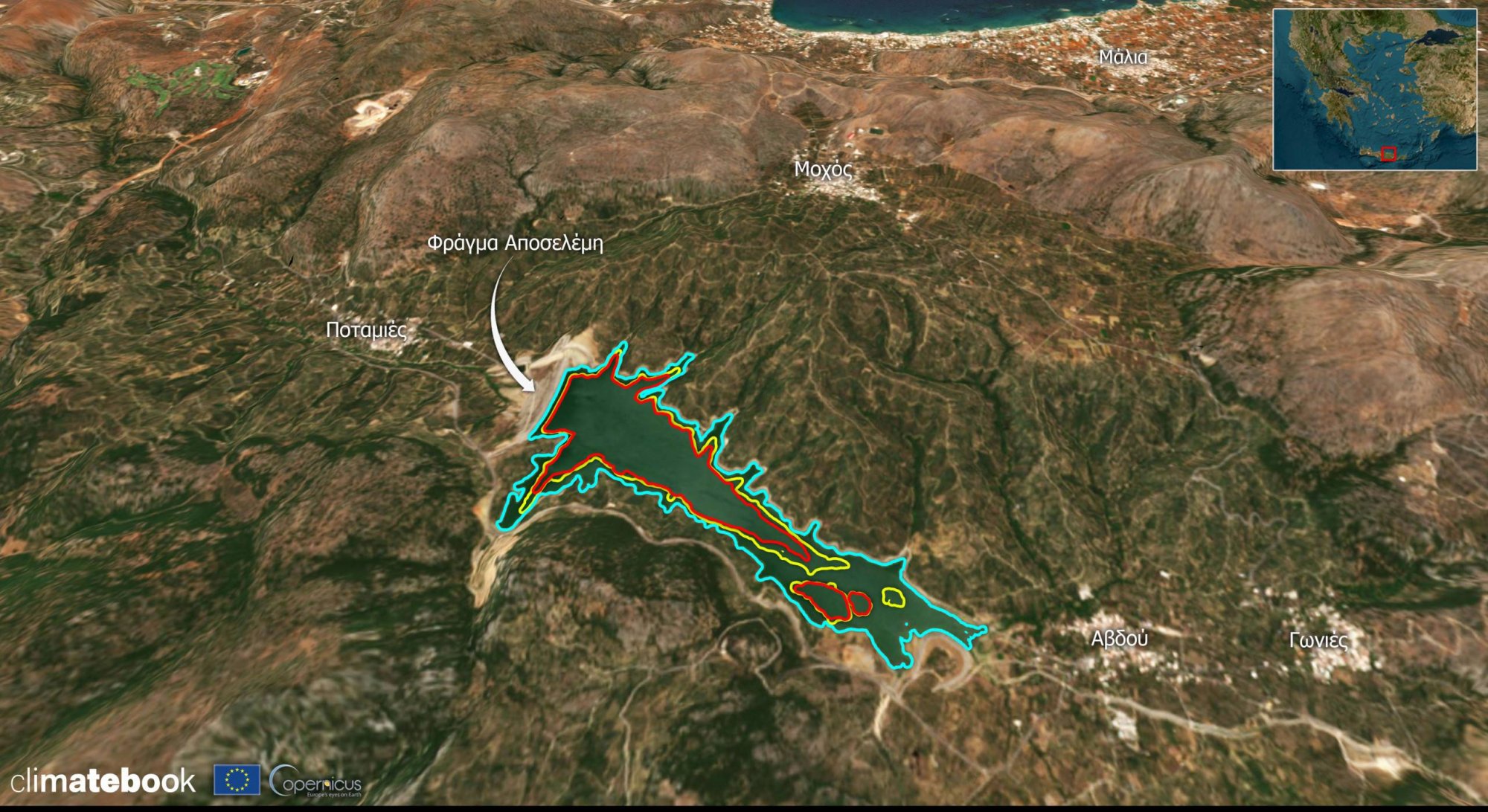 Κρήτη: Δραματική μείωση στο φράγμα Αποσελέμη - «Εξαφανίζεται» η τεχνητή λίμνη
