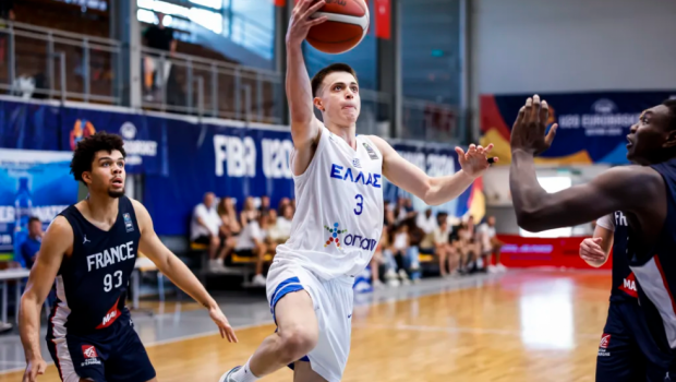 Grèce – France 62-68 : Défaite contre les Français pour l’équipe nationale de jeunes à l’Eurobasket U20