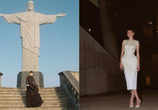 Emma Corrin: Πόζαρει φορώντας εντυπωσιακές δημιουργίες με φόντο το άγαλμα του Ιησού στο Ρίο Ντε Τζανέιρο