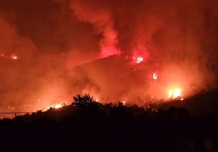 Φωτιά στην Εύβοια: Ολονύχτια μάχη με τις φλόγες – Σε ετοιμότητα το Λιμενικό για εκκενώσεις δια θαλάσσης