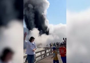 ΗΠΑ: Υδροθερμική έκρηξη στο πάρκο Γελοουστόουν – Πανικός προκλήθηκε στους επισκέπτες