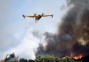 Φωτιά στο Σουφλί: Μεγάλη κινητοποίηση της πυροσβεστικής, στη μάχη εναέρια